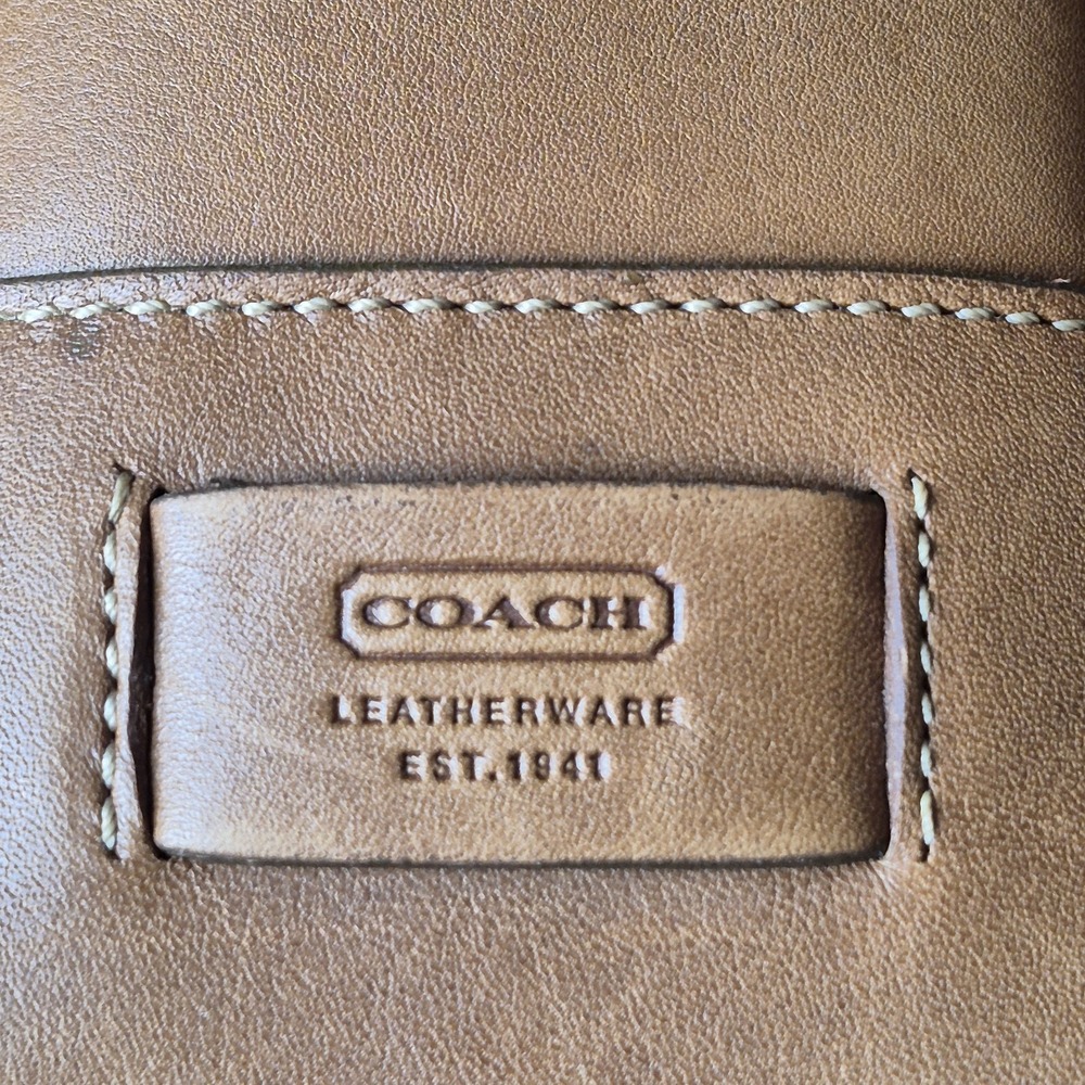 VTG Coach Legacy Leather Laptop Tote Bag Style‎ 5209 British Tan Unisex - Picture 5 of 8